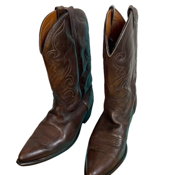 Acme 10-1/2 EW Men’s Cowboy western leather Boots pointed toe main image 10